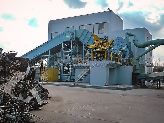 廢鋼破碎機破碎料